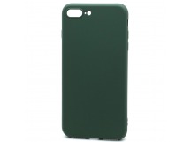 Чехол-накладка Silicone Case NEW ERA для Apple iPhone 7/8 Plus темно зеленый
