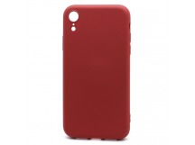 Чехол-накладка Silicone Case NEW ERA для Apple iPhone XR малиновый