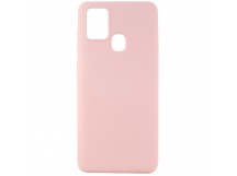 Чехол-накладка Silicone Case NEW ERA для Samsung Galaxy A21S светло розовый