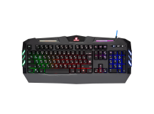 Клавиатура DEFENDER Werewolf GK-120DL, RGB подсветка, игровая, влагоустойчивая. Радужная подсветка.