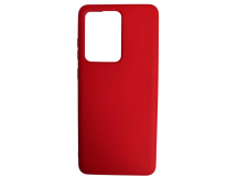                                     Чехол силиконовый Samsung S20 Ultra Silicone Cover NANO 2mm красный