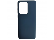                                     Чехол силиконовый Samsung S20 Ultra Silicone Cover NANO 2mm темно-синий