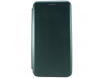                                 Чехол-книжка iPhone 12/12 Pro (6.1) BF модельный силиконовый с кожаной вставкой зеленый