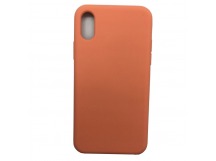 Чехол iPhone X/XS Silicone Case №42 в упаковке Ярко-Оранжевый