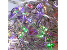 Гирлянда светодиодная ECOLA 220V IP44 Бахрома 5x0.5м 135Led RGBW, 8 режимов, прозр.провод с вилкой (