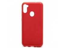 Чехол-накладка Fashion с блестками для Samsung Galaxy A11/M11 красный