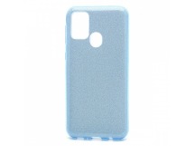 Чехол-накладка Fashion с блестками для Samsung Galaxy M21/M30S голубой