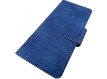                             Универсальный чехол-книжка "Maverick" Slimcase, упаковка пластик, 4,8-5,0", M, джинсовый, синий