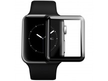 Защитное стекло "Полное покрытие" для Apple Watch/Watch 2/Watch 3 (42 мм) Черное