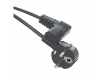 Кабель компьютер - розетка EU угловой  220V <1.8м> Telecom <TP021DA-1.8-BK> (1/)100