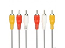                     Кабель RCА*3 (M) - RCА*3 (M) Smartbuy 1,8 м (в пакете)