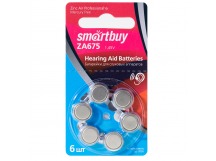                 Батарейки для слуховых аппаратов Smartbuy ZA675/6B 1.45V (Цена за 1 шт, в блистере 6 шт)