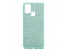 Чехол-накладка Fashion с блестками для Samsung Galaxy A21S зеленый