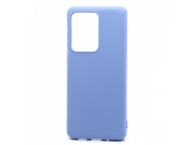 Чехол-накладка Silicone Case NEW ERA для Samsung Galaxy S20 Ultra голубой