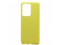 Чехол-накладка Silicone Case NEW ERA для Samsung Galaxy S20 Ultra желтый