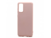 Чехол-накладка Silicone Case NEW ERA для Samsung Galaxy S20 светло розовый