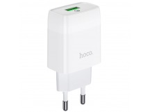 Адаптер Сетевой Hoco C72Q (QC3.0) (белый)