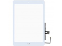 Тачскрин для iPad 6 (2018) + золотая кнопка HOME с микросхемой (белый)