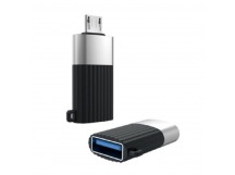 Адаптер XO NB149-G, (USB 2.0-Micro) черный