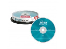 Диск CD-RW MIREX 700Мб 4X-12X Cake box 10 (10/300)