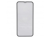 Защитное стекло iPhone 12/12 Pro (6.1) 5D (тех упаковка) 0.3mm Черное