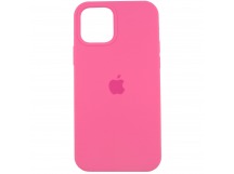 Чехол-накладка Silicone Case для Apple iPhone 12/12 Pro (054) темно розовый