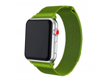 Ремешок - ApW25 для Apple Watch 42/44 mm миланский сетчатый браслет зеленый
