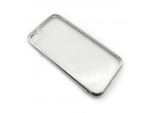 Чехол iPhone 7/8/SE (2020) Силикон Прозрачный (Style under iPhone 12) Серебряный