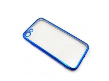 Чехол iPhone 7/8/SE (2020) Силикон Прозрачный (Style under iPhone 12) Синий