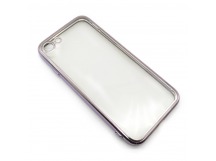 Чехол iPhone 7/8/SE (2020) Силикон Прозрачный (Style under iPhone 12) Фиолетовый