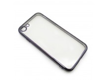 Чехол iPhone 7/8/SE (2020) Силикон Прозрачный (Style under iPhone 12) Черный