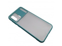 Чехол Samsung A20/A30/M10S (2019) Матовый Slide Camera Зеленый