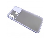 Чехол Samsung A20/A30/M10S (2019) Матовый Slide Camera Фиолетовый