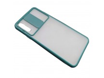 Чехол Samsung A20S (2019) Матовый Slide Camera Зеленый