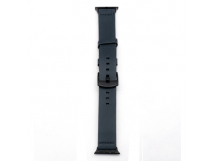Ремешок для Apple Watch 38/40mm Кожаный широкий Темно-Синий