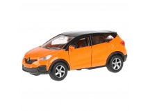 Машина Технопарк металл. Renault Kaptur оранжево-черный (12см) откр.дв,в/к SB-1, шт