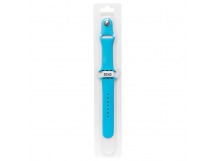 Ремешок - ApW03 для Apple Watch 38/40 mm Sport Band (L) (light blue)