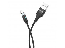 Кабель USB - micro USB Hoco U76 Fresh magnetic (black)