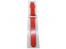 Ремешок для Apple Watch 38/40mm №39 силиконовый Оранжево-Красный (Размер ML)