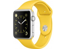 Ремешок для Apple Watch 38/40mm №4 силиконовый Желтый (Размер SM)