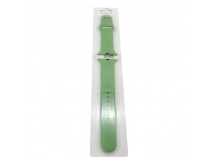 Ремешок для Apple Watch 42/44/45/49 mm №1 силиконовый Мятно-Зеленый (Размер SM)
