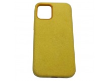 Чехол iPhone 12 Mini (5.4) Alcantara Case (без MagSafe) в упаковке Желтый