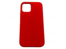 Чехол iPhone 12 Mini (5.4) Alcantara Case (без MagSafe) в упаковке Красный