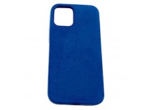 Чехол iPhone 12 Mini (5.4) Alcantara Case (без MagSafe) в упаковке Синий