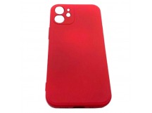 Чехол iPhone 12 Mini (5.4) Microfiber Красный