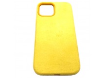 Чехол iPhone 12 Pro Max (6.7) Alcantara Case (без MagSafe) в упаковке Желтый