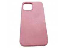 Чехол iPhone 12 Pro Max (6.7) Alcantara Case (без MagSafe) в упаковке Розовый