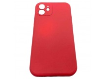 Чехол iPhone 12 (6.1) Microfiber Красный