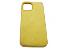Чехол iPhone 12/12 Pro (6.1) Alcantara Case (без MagSafe) в упаковке Желтый