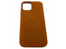 Чехол iPhone 12/12 Pro (6.1) Alcantara Case (без MagSafe) в упаковке Коричневый